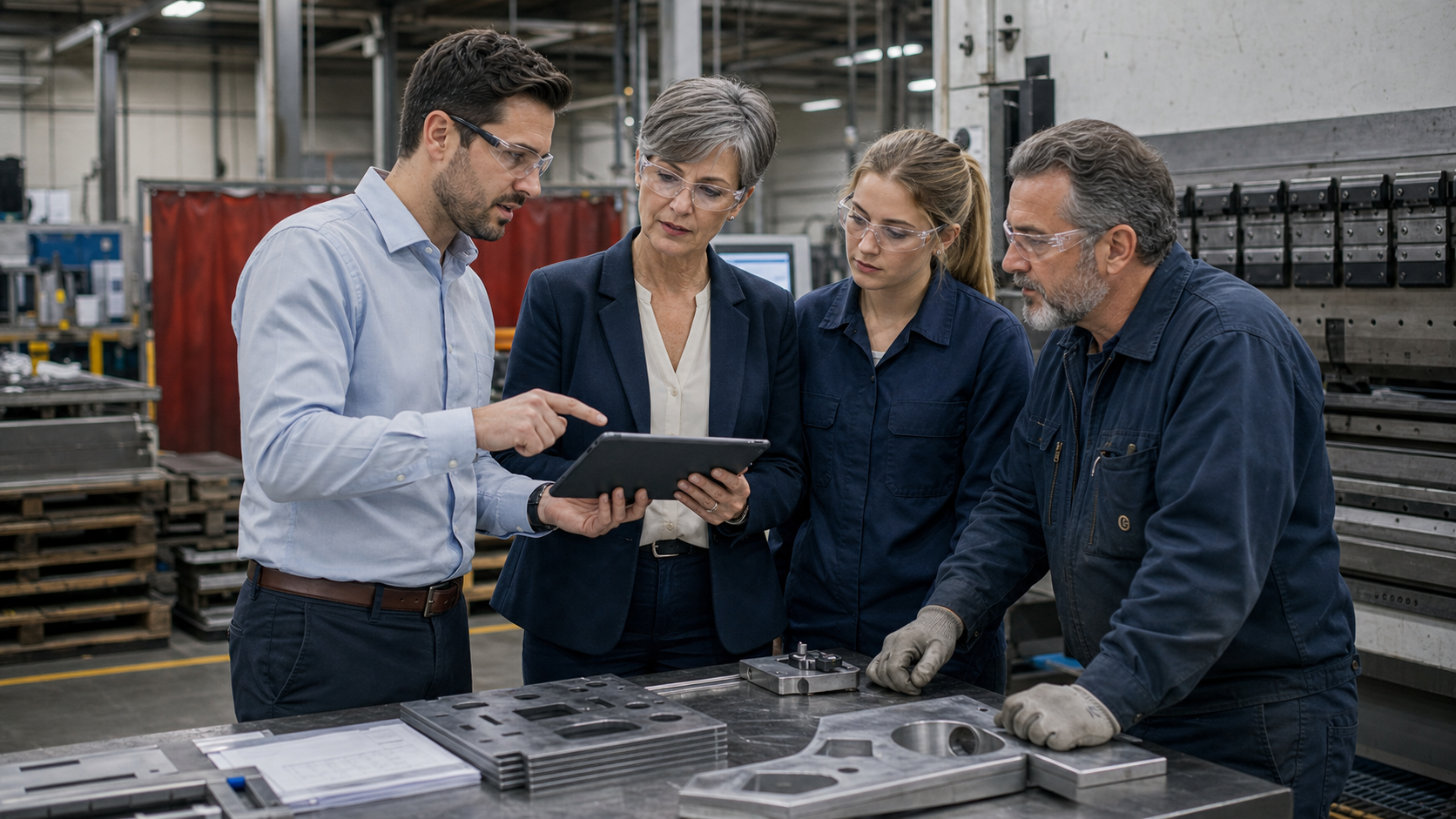 North American fabrication team implementing a quality management system on a plant floor